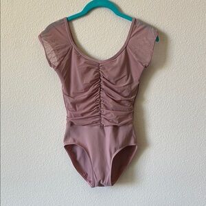 Eleve M Ruched Mauve Leotard